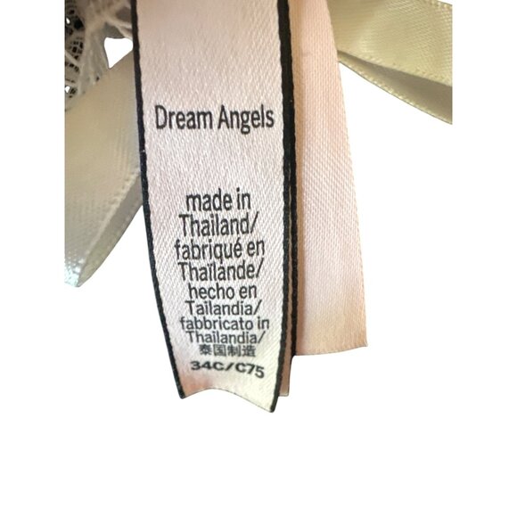 Victorias Secret Dream Angels Sheer Floral Corset Coquette Fairy 34C White Pink - Picture 5 of 6